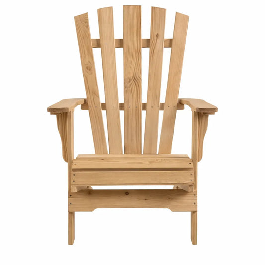 Chaise de jardin en bois avec dossier réglable et accoudoirs