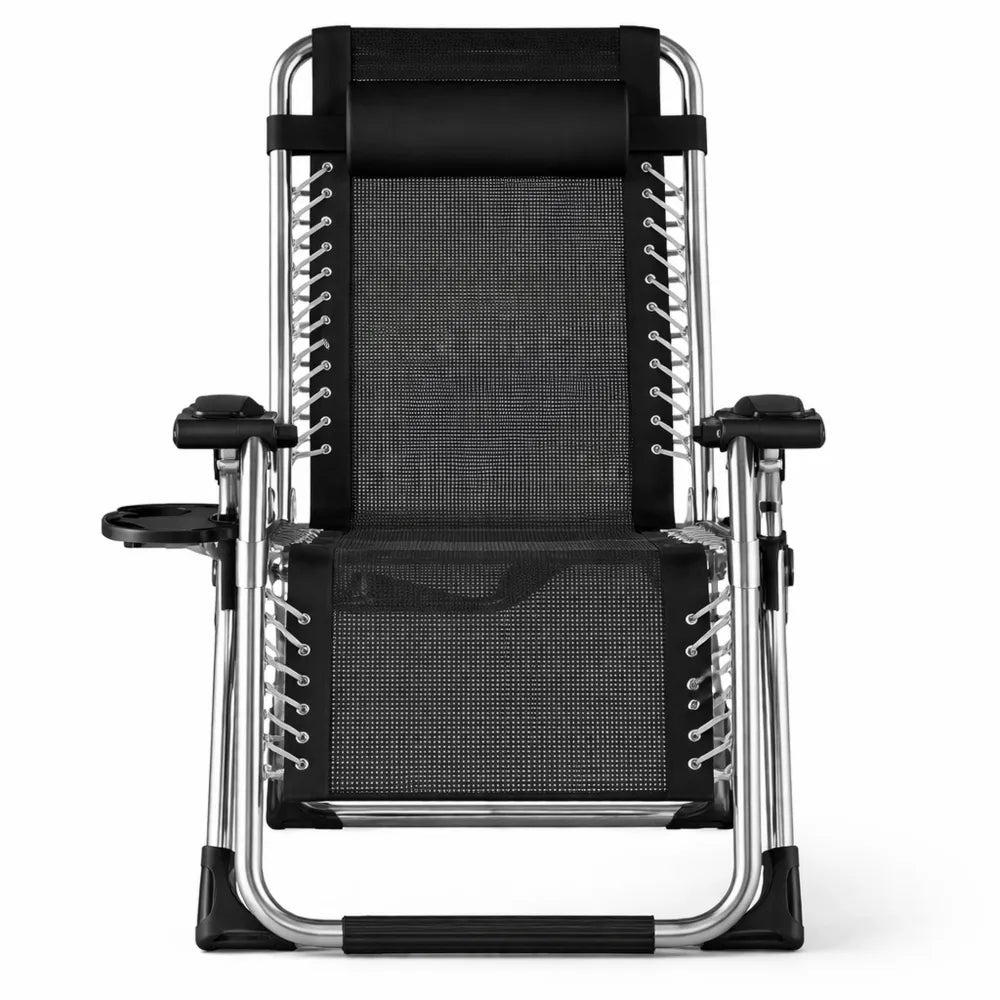 Chaise longue pliante d'extérieur avec coussin de confort