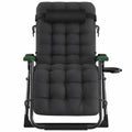 Chaise de Relaxation Pliante Extérieure avec Coussin et Housse