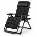 Chaise Relax Extérieure Pliante 240 kg avec Coussin