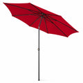 Grand Parasol Rond Rouge 270 cm