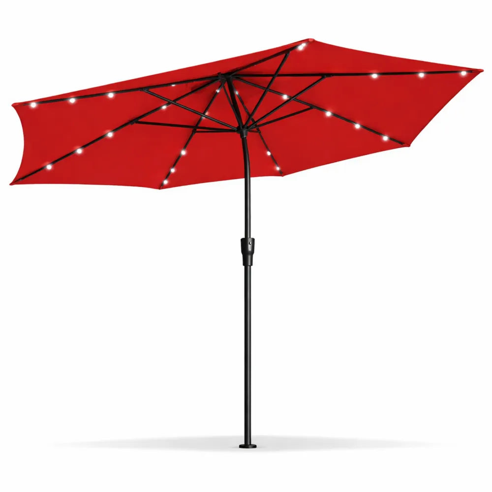 Parasol de jardin rectangulaire avec LED et protection UV50+