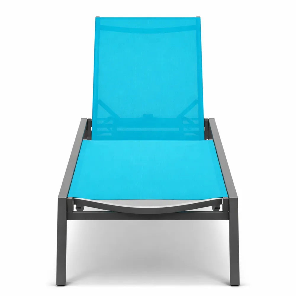 Transat de Jardin Pliable en Aluminium avec 5 Positions Réglables pour Extérieur