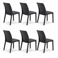 Lot de chaises empilables en plastique pour extérieur